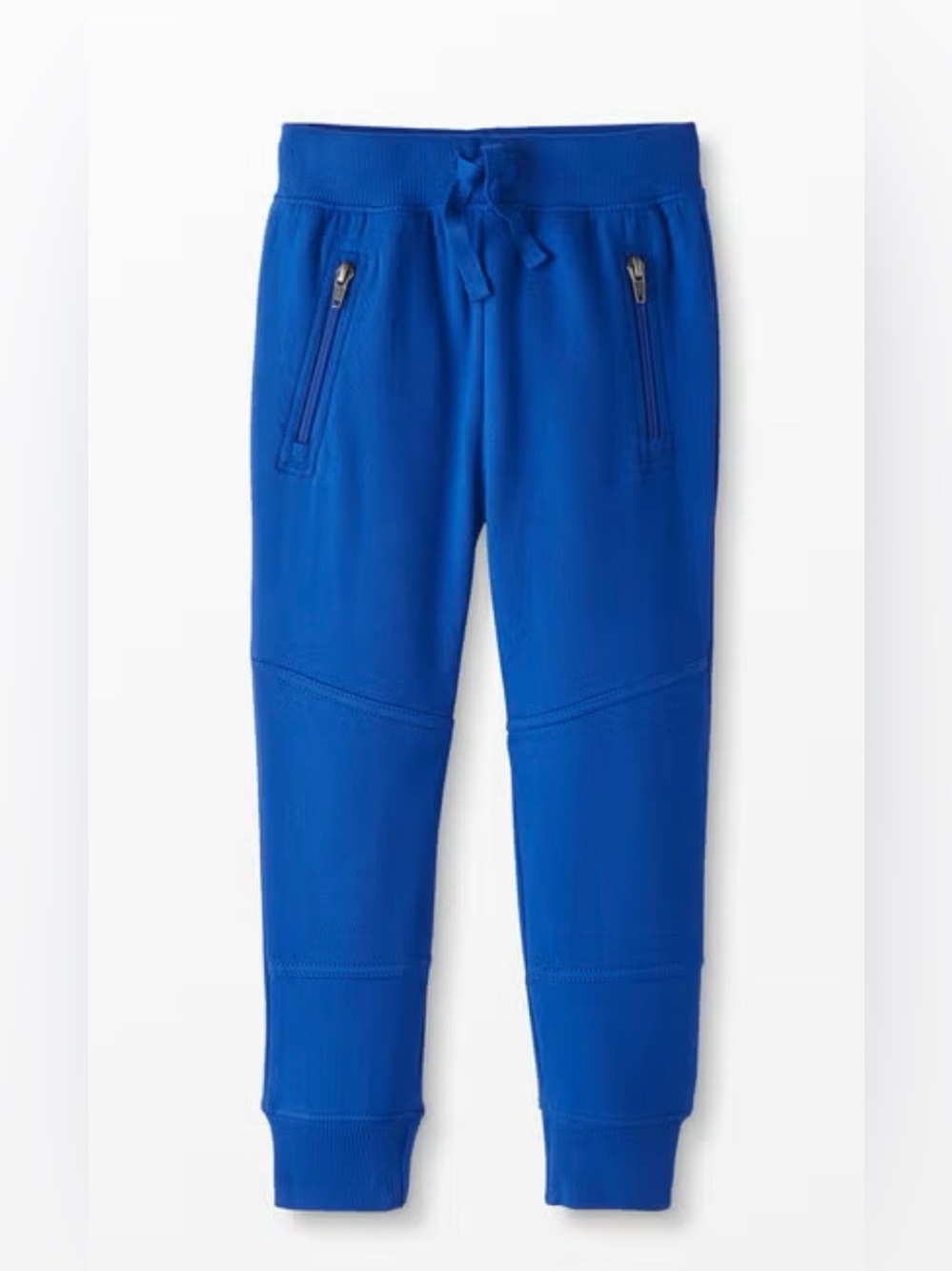 Hanna Andersson Double Knee Slim Sweatpants, Color: Baltic Blue, Size: 140cm/10